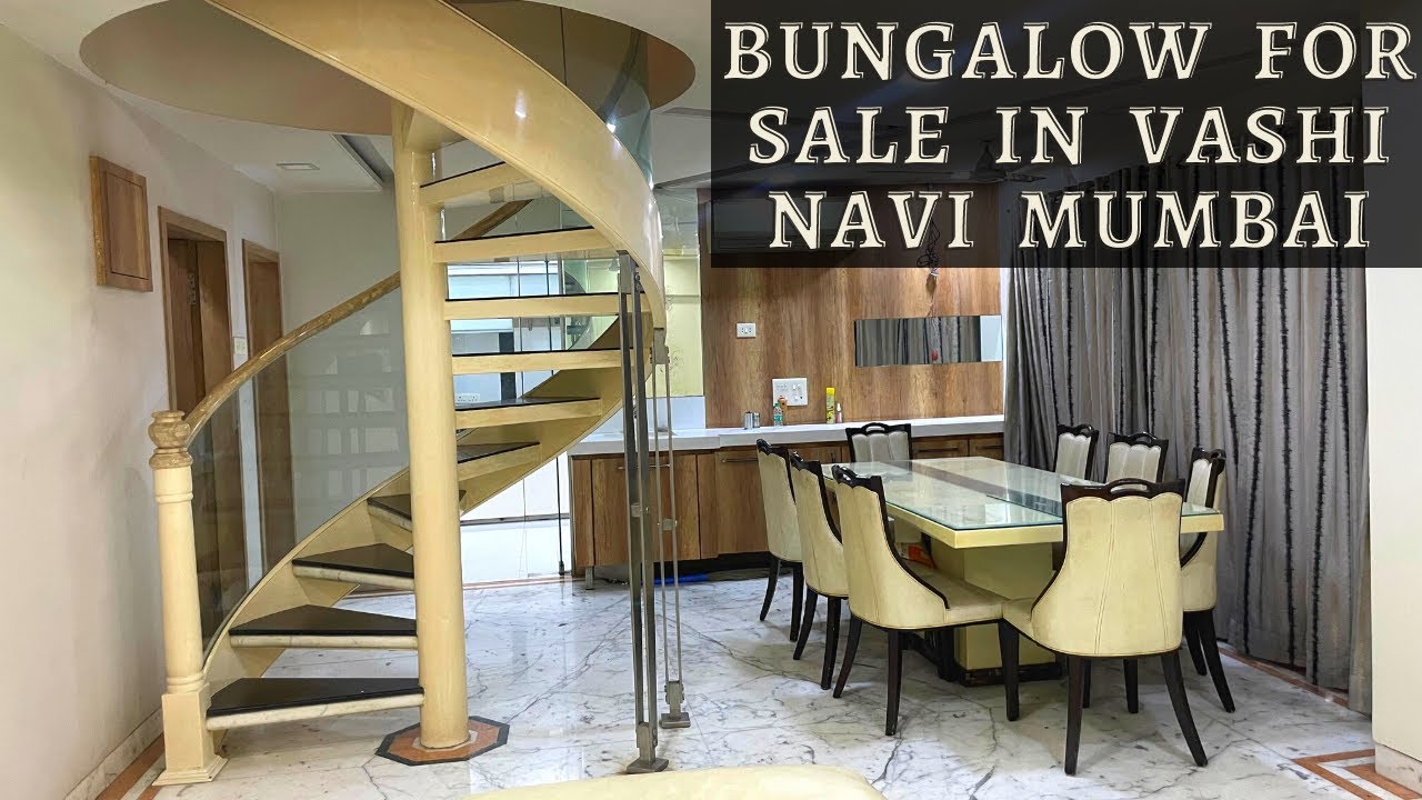 Bungalow for SALE in Vashi Navi Mumbai | (G+3) with Lift | Fully-furnished bungalow for rent