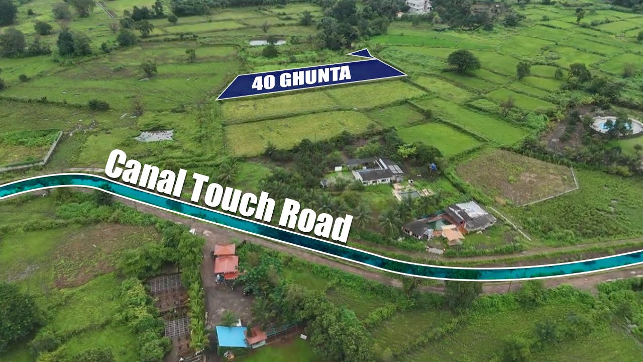 Canal Touch Plot For Sale Near Karjat Railway Station